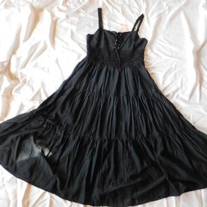Black Gothic/ boho dress